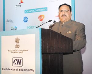The Union Minister for Health & Family Welfare, Shri J.P. Nadda addressing the 12th India Health Summit, organised by the CII, in New Delhi on December 10, 2015.